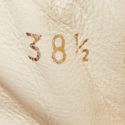 Pre Owned Dior White Quilted Leather D-Twist Espadrille Flat Slides Size 38.5