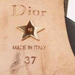 Pre Owned Dior Black Leather J'adior Slingback Pumps Size 37