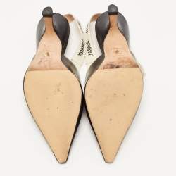 Pre Owned Dior Black Leather J'adior Slingback Pumps Size 37