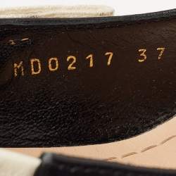 Pre Owned Dior Black Leather J'adior Slingback Pumps Size 37