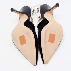 Pre Owned Dior Black Velvet J'adior Slingback Pumps Size 39