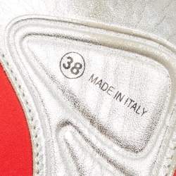 Pre Owned Dior Black Mesh Beaded Embroidered Fusion Sneakers Size 38