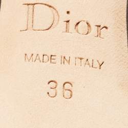 Pre Owned Dior Black Leather Diorella Pumps Size 36