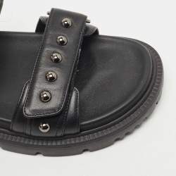 Dior Black Leather  DiorAct Sandals Size 38