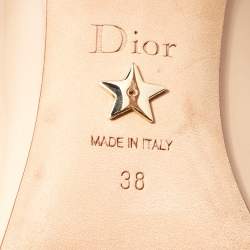 Pre Owned Dior Beige Patent Leather D-Moi Pumps Size 38
