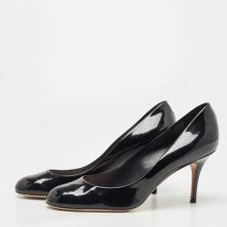 Dior Black Patent Cherie Pointed Toe  Pumps Size 42