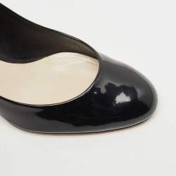 Dior Black Patent Cherie Pointed Toe  Pumps Size 42