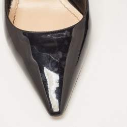 Dior Black Patent J'adior Slingback Pumps Size 39