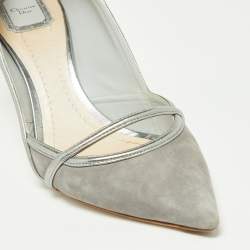 Pre Owned Dior Grey Suede and Leather Venus Pointed Toe Pumps Size 42