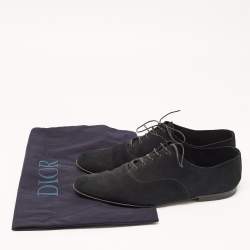 Dior Black Suede Lace Up Oxfords Size 41