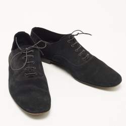 Dior Black Suede Lace Up Oxfords Size 41