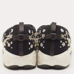 Dior Black Mesh Fusion Embellished Low Top Sneakers Size 39