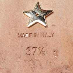 Pre Owned Dior White Patent Leather J'adior Slingback Pumps Size 37.5