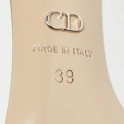 Dior White Leather Round Toe Pumps Size 39
