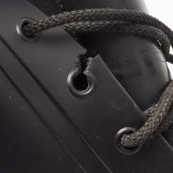 Dior Black Rubber Diorcamp Combat Boots Size 39