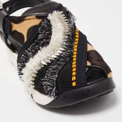 Dior Multicolor Calf Hair and Leather Fusion Sneaker Sandals Size 39