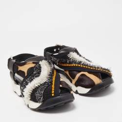 Dior Multicolor Calf Hair and Leather Fusion Sneaker Sandals Size 39