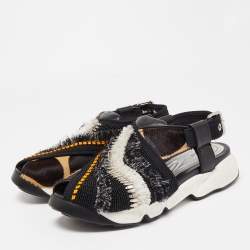 Dior Multicolor Calf Hair and Leather Fusion Sneaker Sandals Size 39