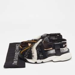 Dior Multicolor Calf Hair and Leather Fusion Sneaker Sandals Size 39