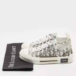 Dior Two Tone Oblique Mesh B23 Sneakers Size 37