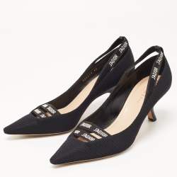 Pre Owned Dior Black Mesh Jadior Pointed Toe Pumps Size 40