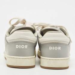 Pre Owned Dior Multicolor Leather and Fabric B27 Low Top Sneakers Size 38