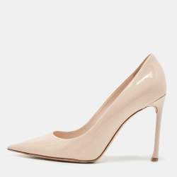 مملوكة مسبقًا Dior Beige Patent Pointed Toe Pumps Size 39