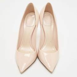 مملوكة مسبقًا Dior Beige Patent Pointed Toe Pumps Size 39