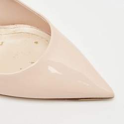 مملوكة مسبقًا Dior Beige Patent Pointed Toe Pumps Size 39