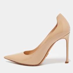 Dior Beige Patent Leather D-Moi Pumps Size 39.5
