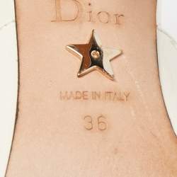 Dior Cream Patent J'adior Slingback Pumps Size 36