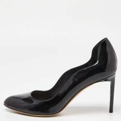 Pre Owned Dior Black Patent Leather Pumps Size 41.5