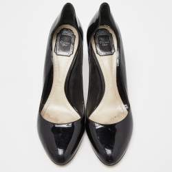 Pre Owned Dior Black Patent Leather Pumps Size 41.5