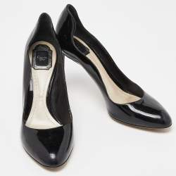 Pre Owned Dior Black Patent Leather Pumps Size 41.5
