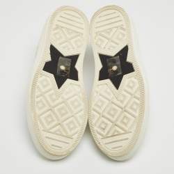 Dior White/Blue Canvas Walk'n'Dior  Sneakers Size 35.5