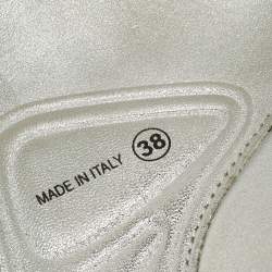 Pre Owned Dior Black Mesh Fusion Crystal Embellished Low Top Sneakers Size 38