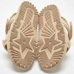 Dior Beige Woven Raffia DiorAct Sandals Size 41