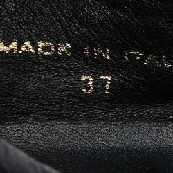 Pre Owned Dior Black Suede and Woven Leather Lace Up Sneakers Size 37