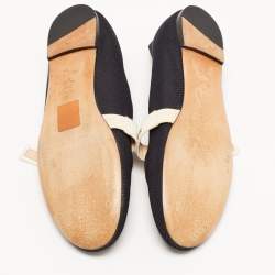 Dior Black Canvas Miss jadior Ballet Flats Size 38.5
