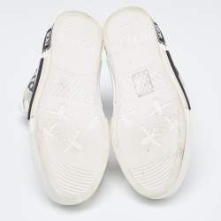 Dior Two Tone Oblique Mesh and Rubber B23 High Top Sneakers Size 35.5