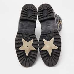 Pre Owned Dior Black Leather Wildior Ankle Boots Size 39