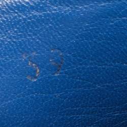 Pre Owned Dior Tri Color Leather Marina Flat Slides Size 39