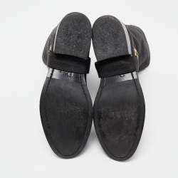 Dior Black Leather CD Logo Ankle Boots Size 37