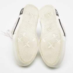 Dior White/Black PVC And Oblique Mesh B23 High-Top Sneakers Size 37