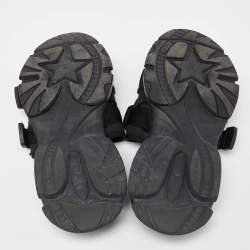Dior Black Fabric D-Wander Sandals Size 40
