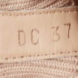 Dior Pink Knit Fabric Walk'n'Dior High Top Sneakers Size 37