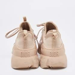 Dior Beige Neoprene and PVC  D-Connect Sneakers Size 38