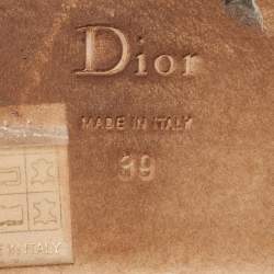 Dior Pink Patent Leather CD Thong Flats Size 39
