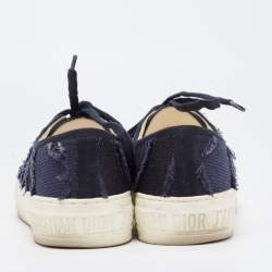 Dior Two Tone Canvas Walk'n'Dior Low Top Sneakers Size 36
