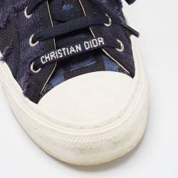 Dior Two Tone Canvas Walk'n'Dior Low Top Sneakers Size 36